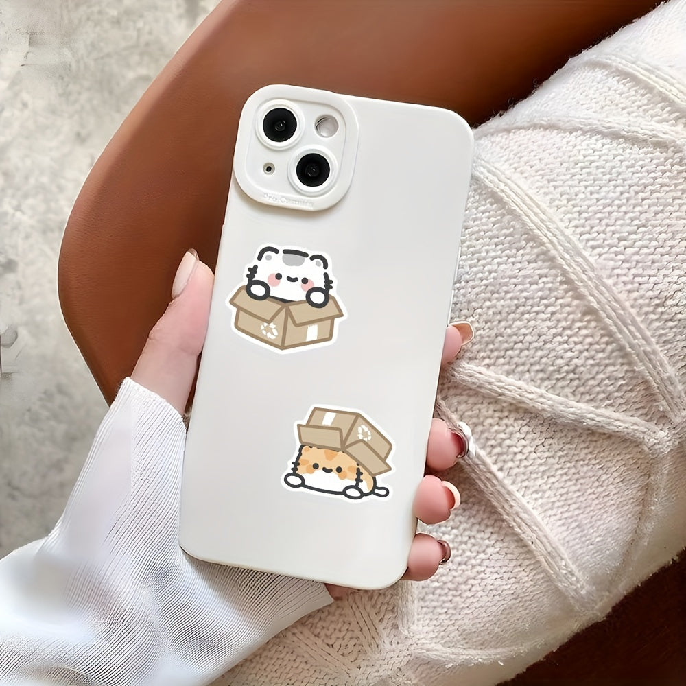 Cute Rice Bun Vinyl Stickers - Waterproof & Durable