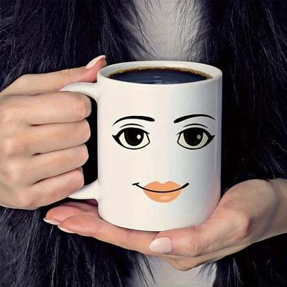 Elegant Woman Face Ceramic Coffee Cup – Perfect for Daily Use & Stylish Gifting