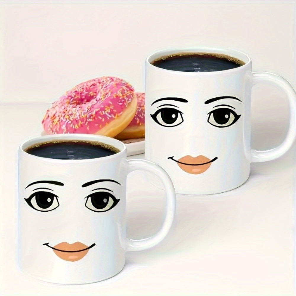 Elegant Woman Face Ceramic Coffee Cup – Perfect for Daily Use & Stylish Gifting