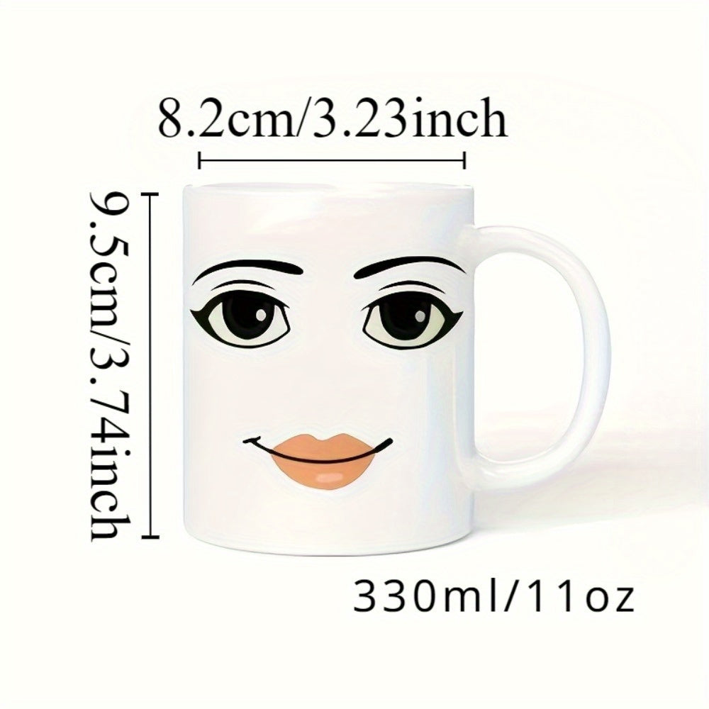 Elegant Woman Face Ceramic Coffee Cup – Perfect for Daily Use & Stylish Gifting