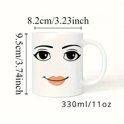 Elegant Woman Face Ceramic Coffee Cup – Perfect for Daily Use & Stylish Gifting