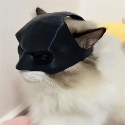 Bat Cat Halloween Superhero Mask - Nylon Pet Costume Accessory