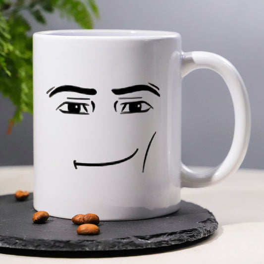 Funny Male Expression Ceramic Mug – Perfect Gift for Dad, Son, or Him