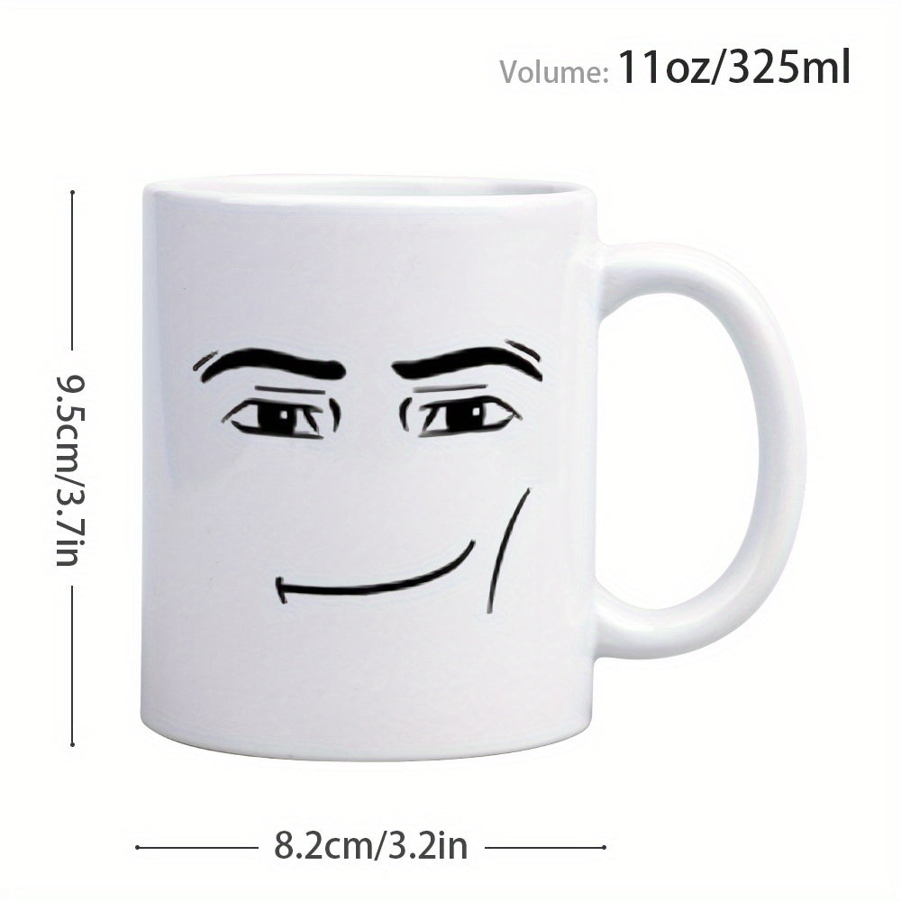 Funny Male Expression Ceramic Mug – Perfect Gift for Dad, Son, or Him