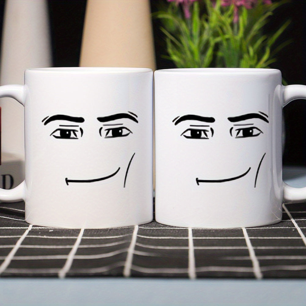 Funny Male Expression Ceramic Mug – Perfect Gift for Dad, Son, or Him