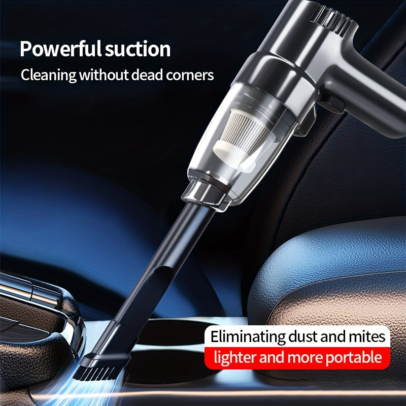 Mini Portable Car Vacuum - High Power, Wet & Dry Use