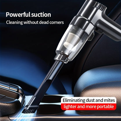 Mini Portable Car Vacuum - High Power, Wet & Dry Use