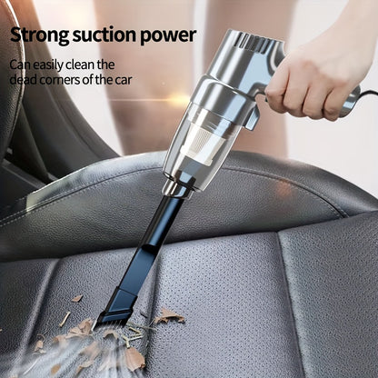 Mini Portable Car Vacuum - High Power, Wet & Dry Use