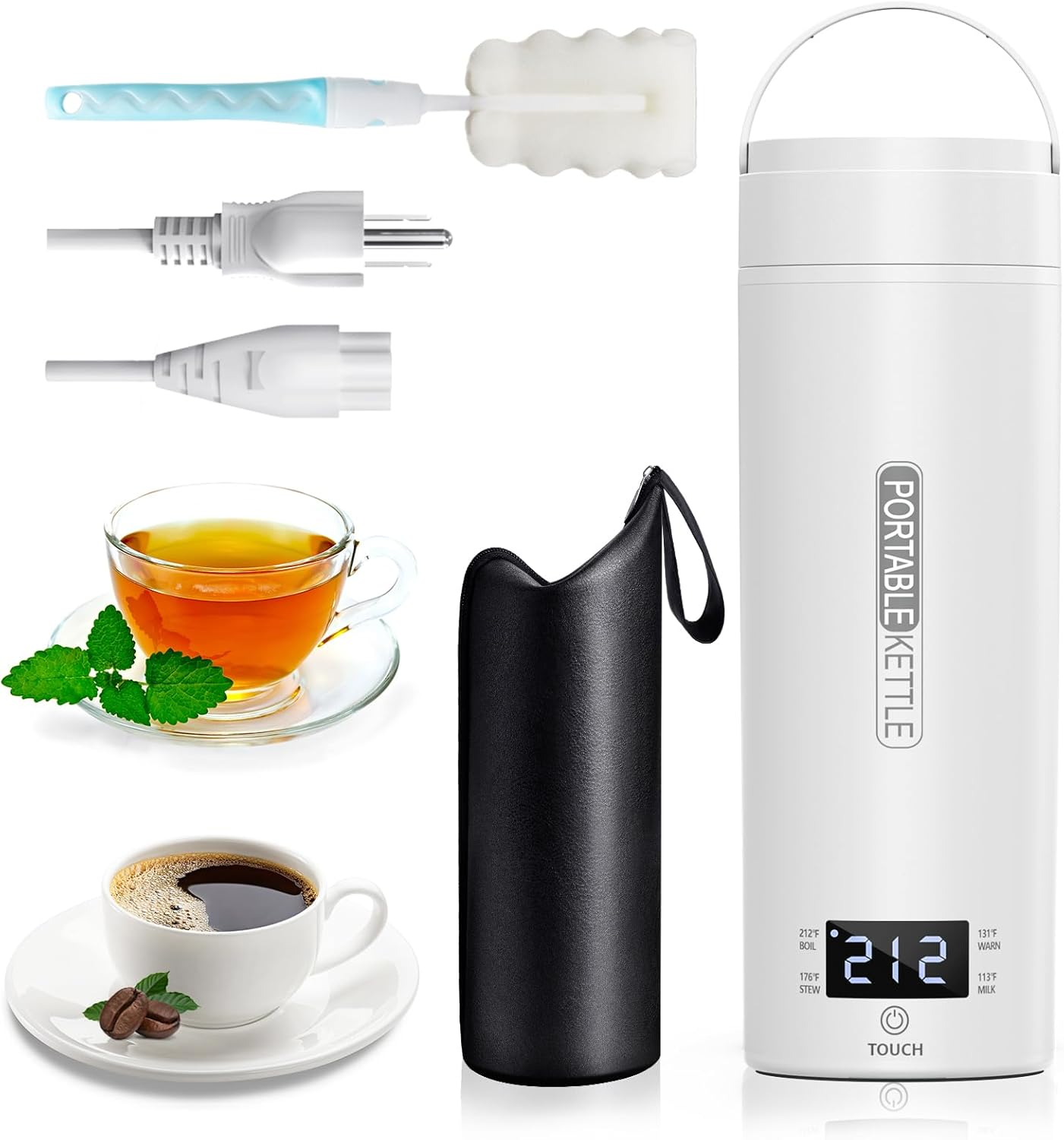 400ML Portable Electric Kettle with Intelligent Boiling