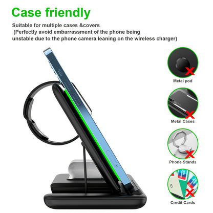 3-in-1 Wireless Charging Station for IOS